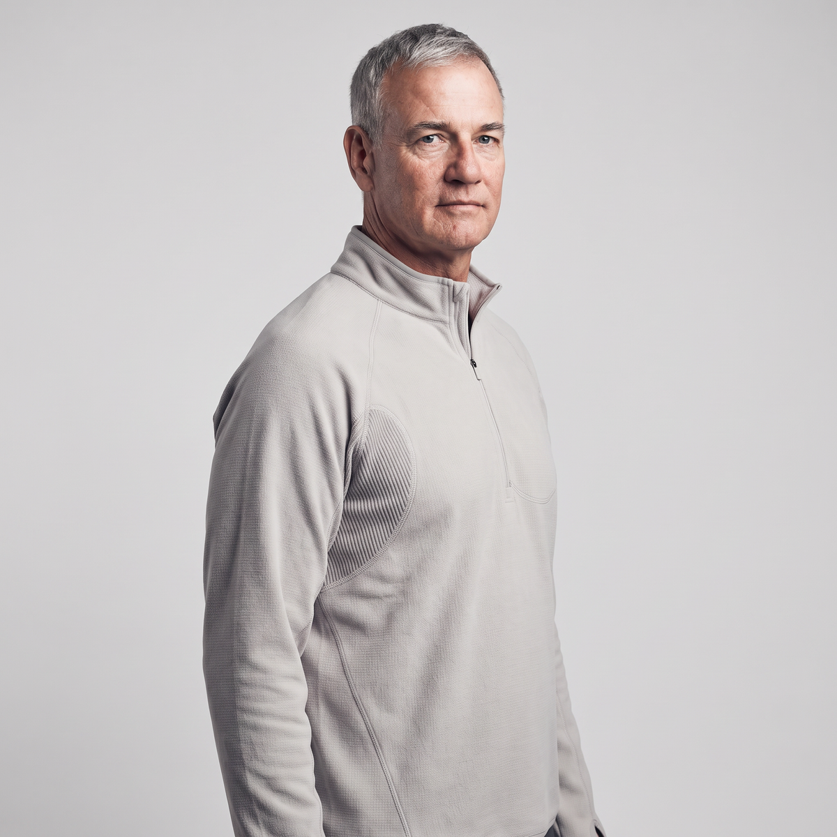 Men's Fleece Jacket - Half-Zip Pullover - Walking & Hiking Midlayer
