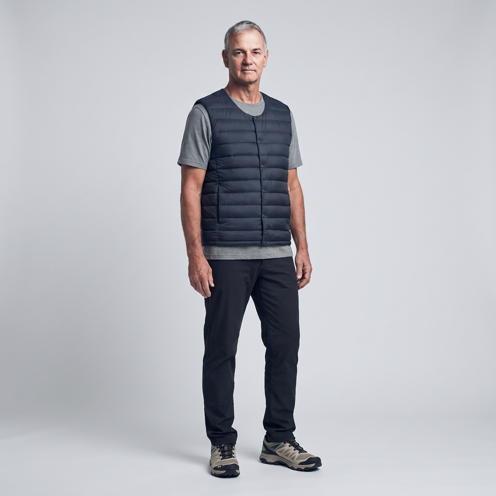 Men's Gilet - Lightweight Down Filled Body Warmer for Hiking & Outdoor