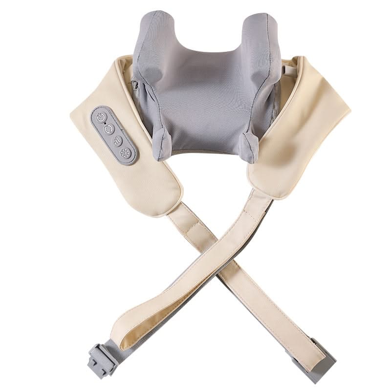 Neck and Shoulder Massager for Sore with Heat Rotating Heads and Adjustable Straps