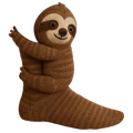 Novelty Socks Animal Crew Length Plush 3D Ribbed Knit Gift Character