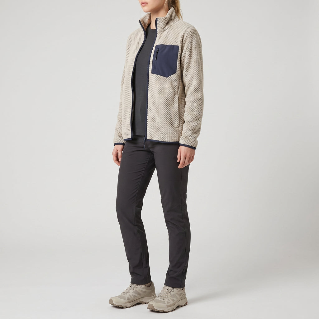 Women's Fleece Jacket - Full Zip Up Fleece - Walking & Hiking