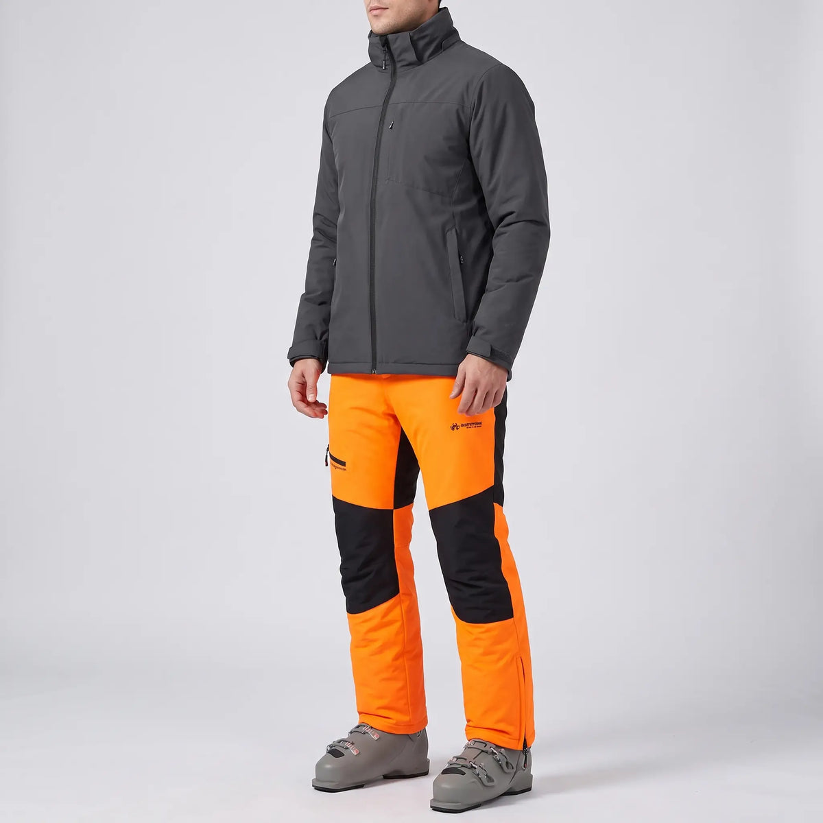 Men's Ski Trousers - Detachable Bib - Insulated Windproof Snowsports