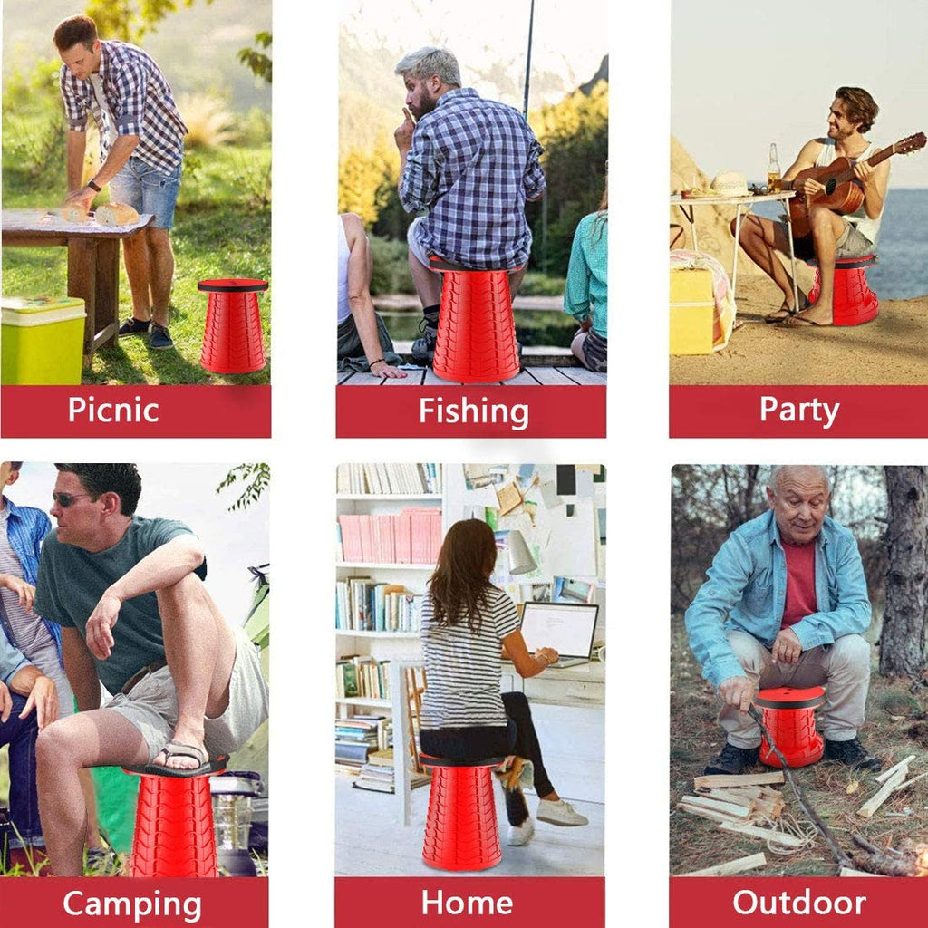 Premium Collapsible Camping Stool – Portable Folding Stool for Outdoor, Hiking, Fishing & Travel