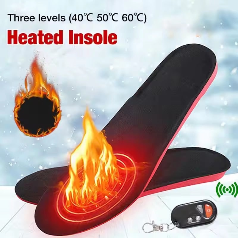 Plantar Fascia High Arch Support Custom Orthotic Heated Insoles with Remote Control