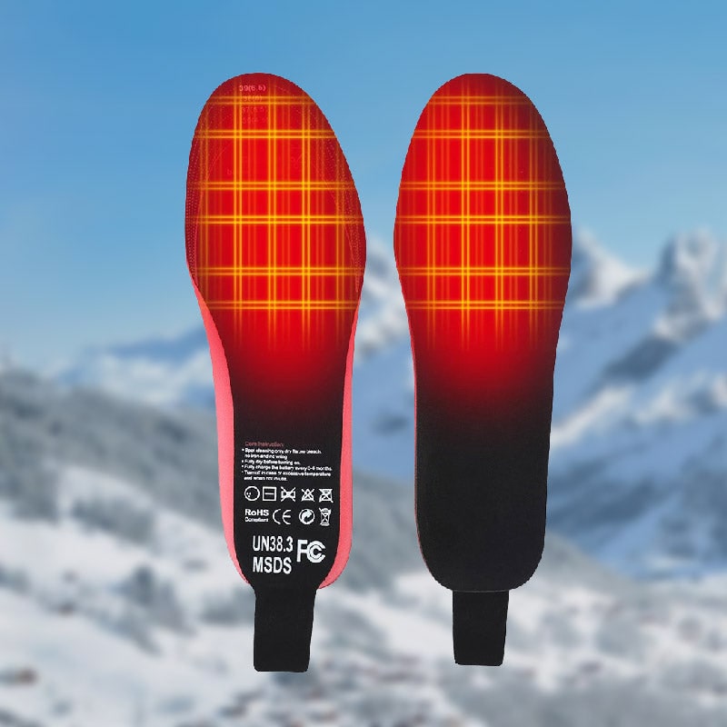 Plantar Fascia High Arch Support Custom Orthotic Heated Insoles with Remote Control