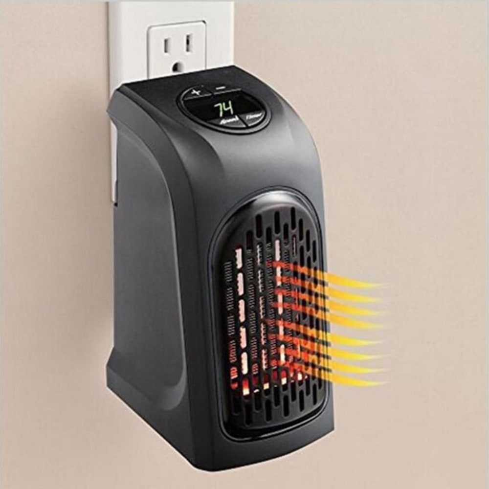 Plug in Heater Portable Electric Energy Efficient Digital Display and Ceramic Heating Elements