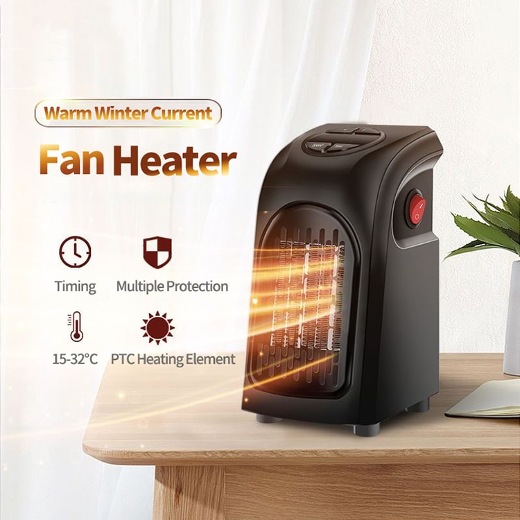 Plug in Heater Portable Electric Energy Efficient Digital Display and Ceramic Heating Elements