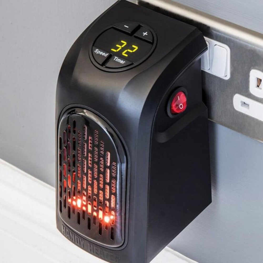 Plug in Heater Portable Electric Energy Efficient Digital Display and Ceramic Heating Elements