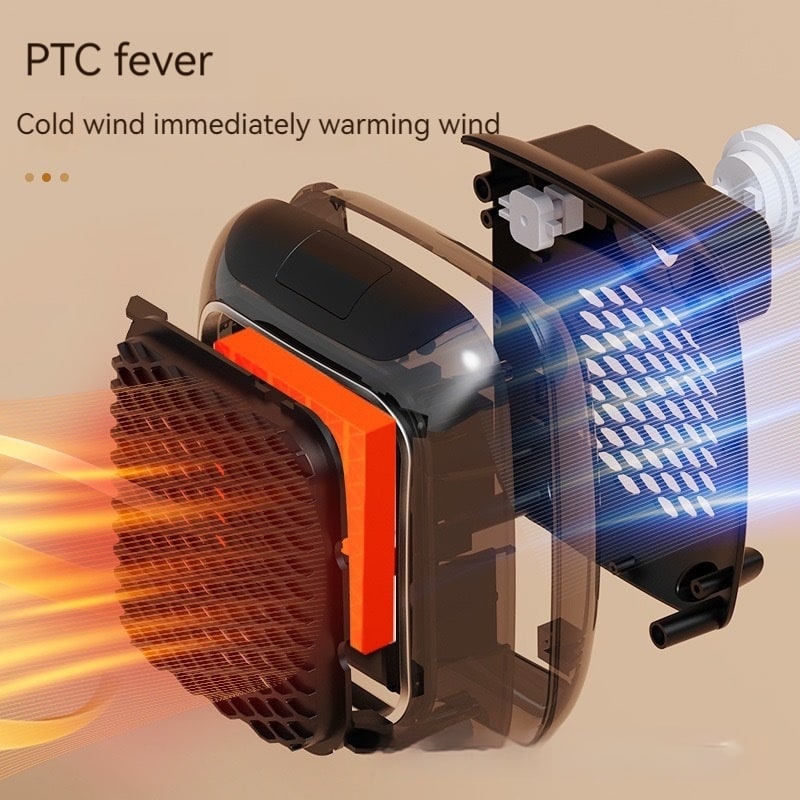 Plug in Space Heater with Digital Display and Honeycomb Grille