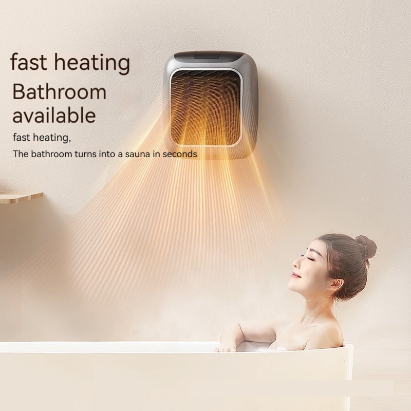 Plug in Space Heater with Digital Display and Honeycomb Grille