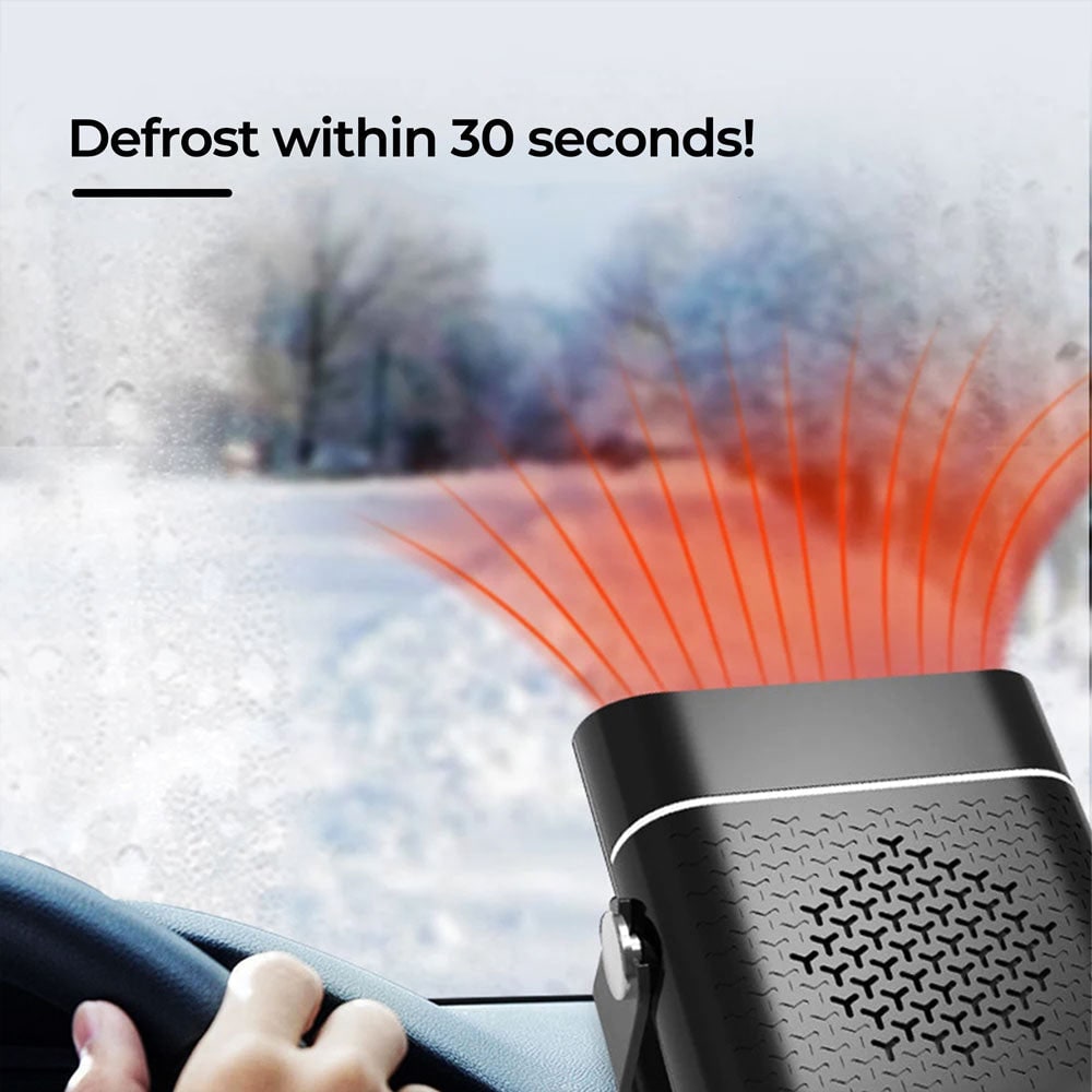 Portable Car Heater and Auto with 12v Plug in Fan and Quick Heat Defrost 12 Volt Dc