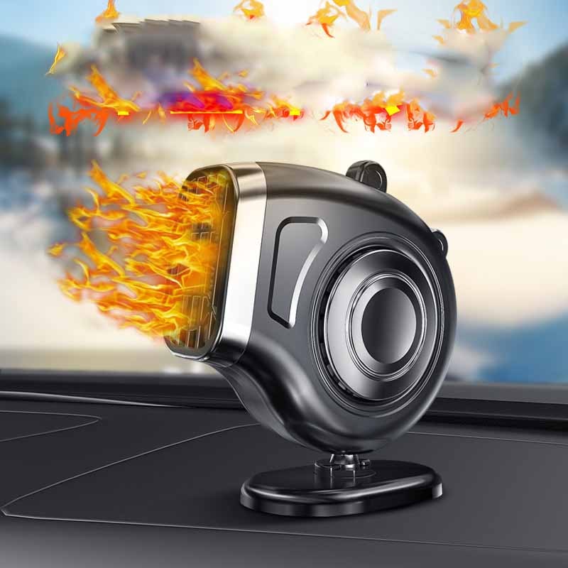 Portable Car Heater with 12 Volt Automotive Plug in Defroster Fan and Rotary Holder 12v