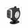 Portable Car Heater with 12 Volt Automotive Plug in Defroster Fan and Rotary Holder 12v