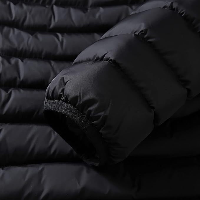 Puffer Heated Jacket with 9 Heating Zones Hood and Quilted Design