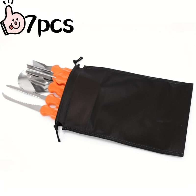 Pumpkin Carving Kit and Tools with Stainless Steel Supplies for Jack O Lantern Saw