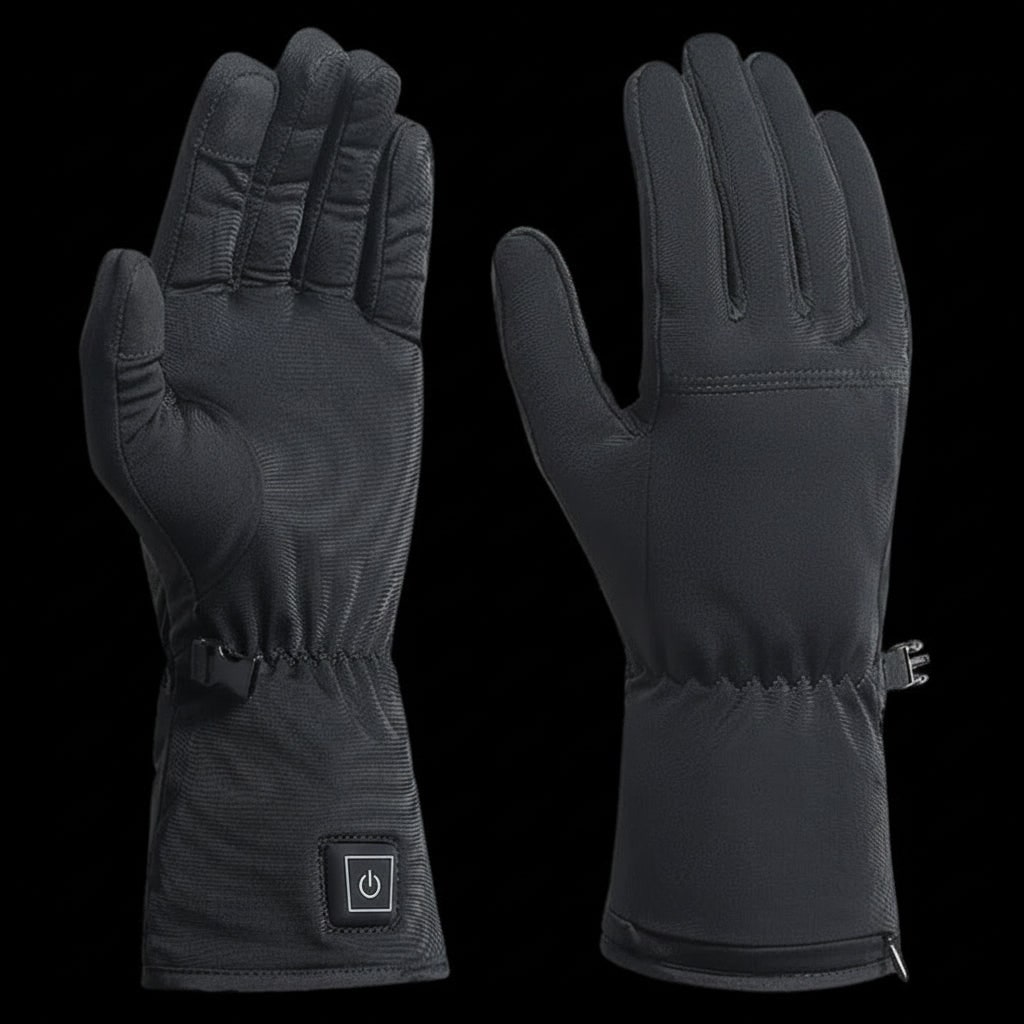 Rechargeable Heated Glove Liners and Mitten with Adjustable Temperature and Battery Pocket