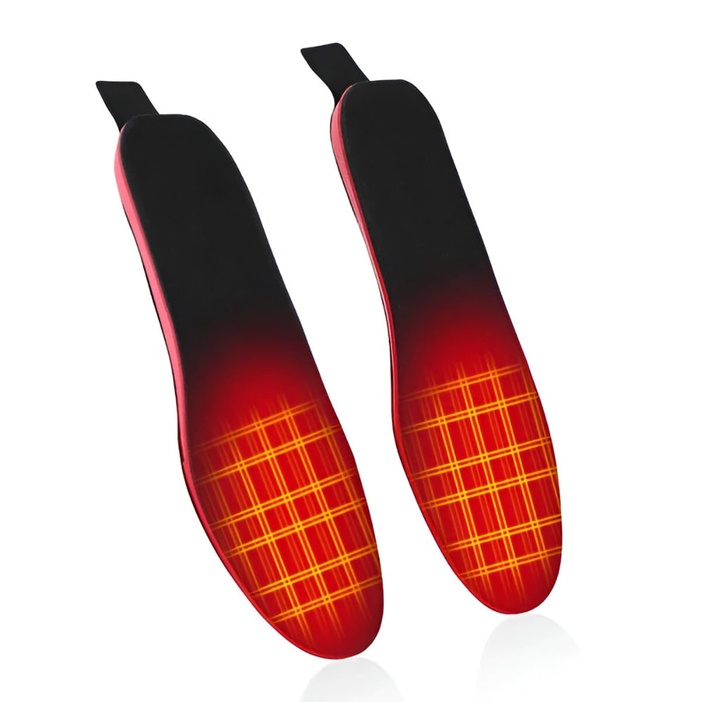 Rechargeable Heated Shoe Insoles with Wireless Remote Control and Arch Support