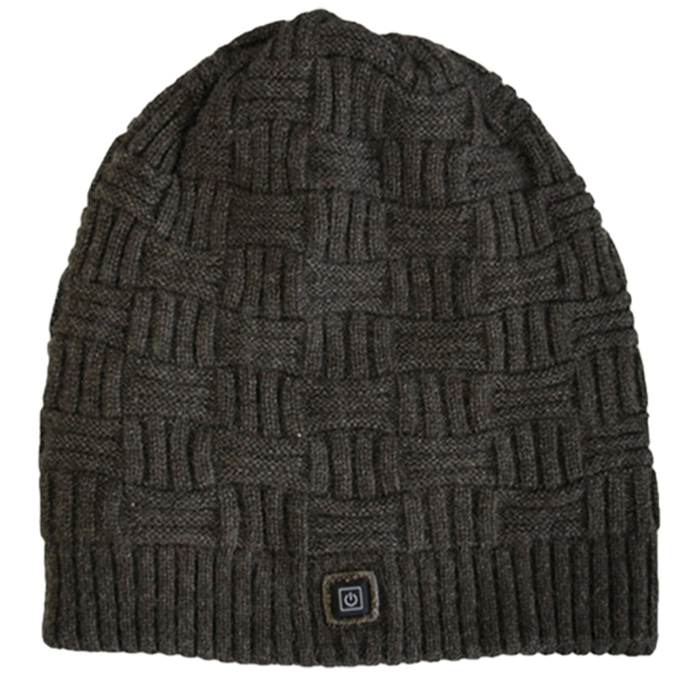 Rechargeable Heated Winter Beanie Hat with Ear Flaps and 3400mah Battery Skull Cap