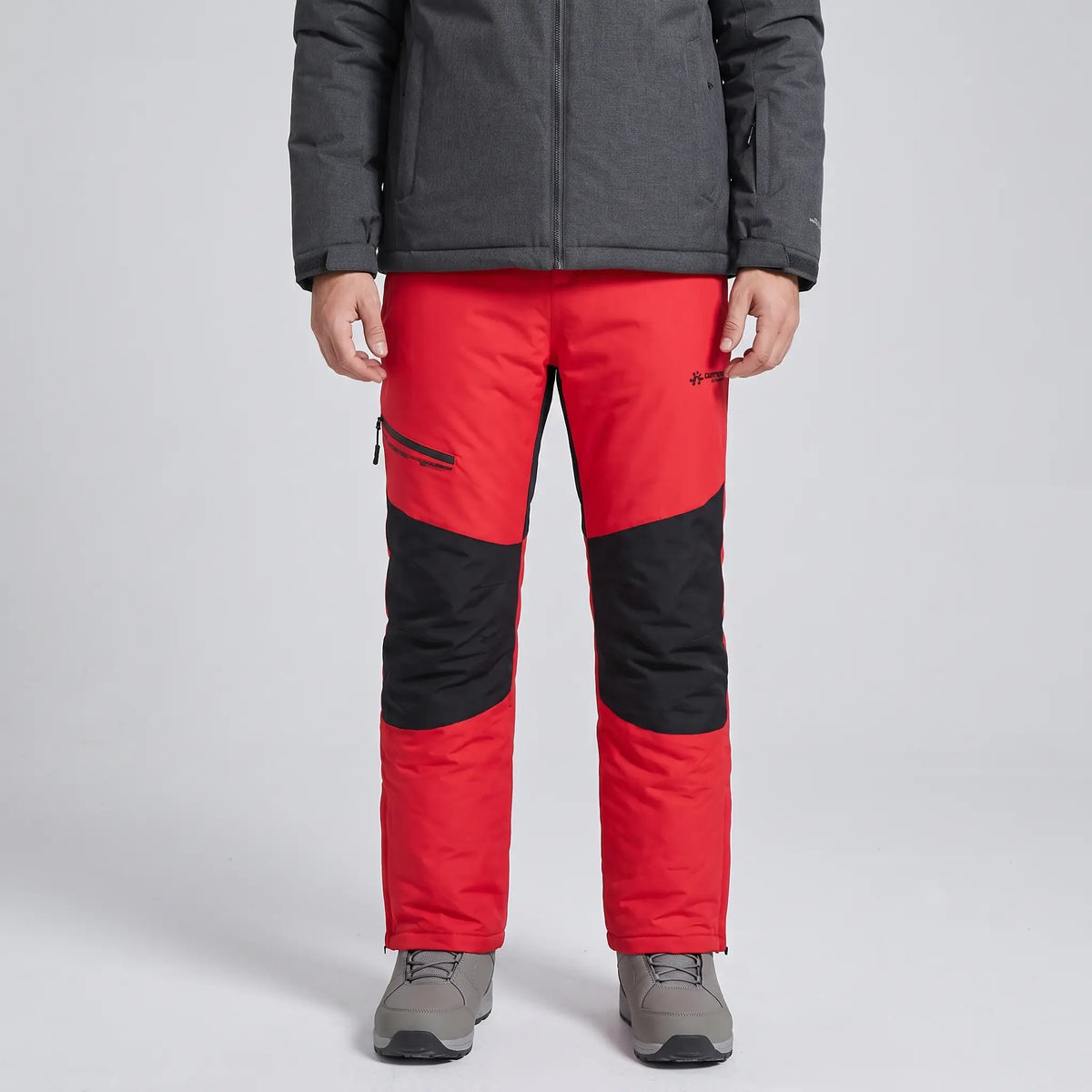 Men's Ski Trousers - Detachable Bib - Insulated Windproof Snowsports