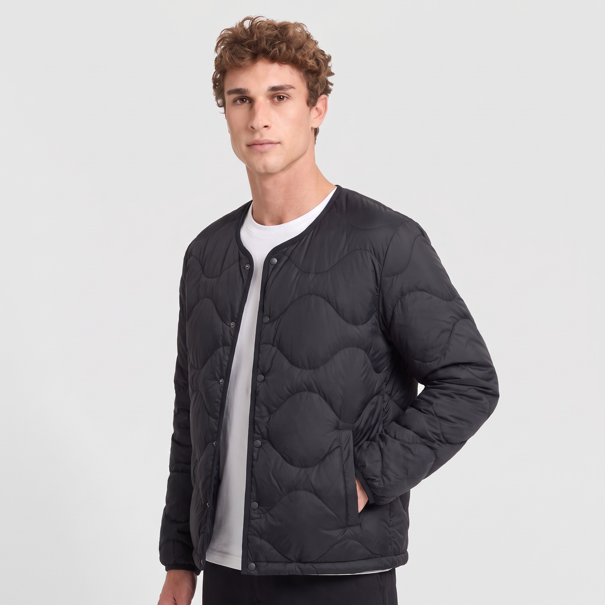 Men's Puffer Jacket - Lightweight Quilted Down Jacket for Layering