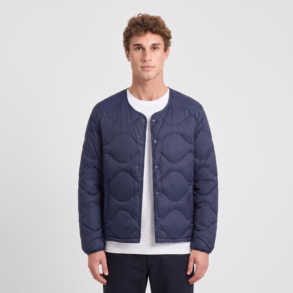 Men's Puffer Jacket - Lightweight Quilted Down Jacket for Layering