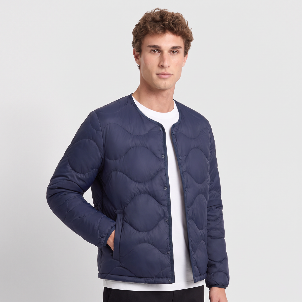 Men's Puffer Jacket - Lightweight Quilted Down Jacket for Layering