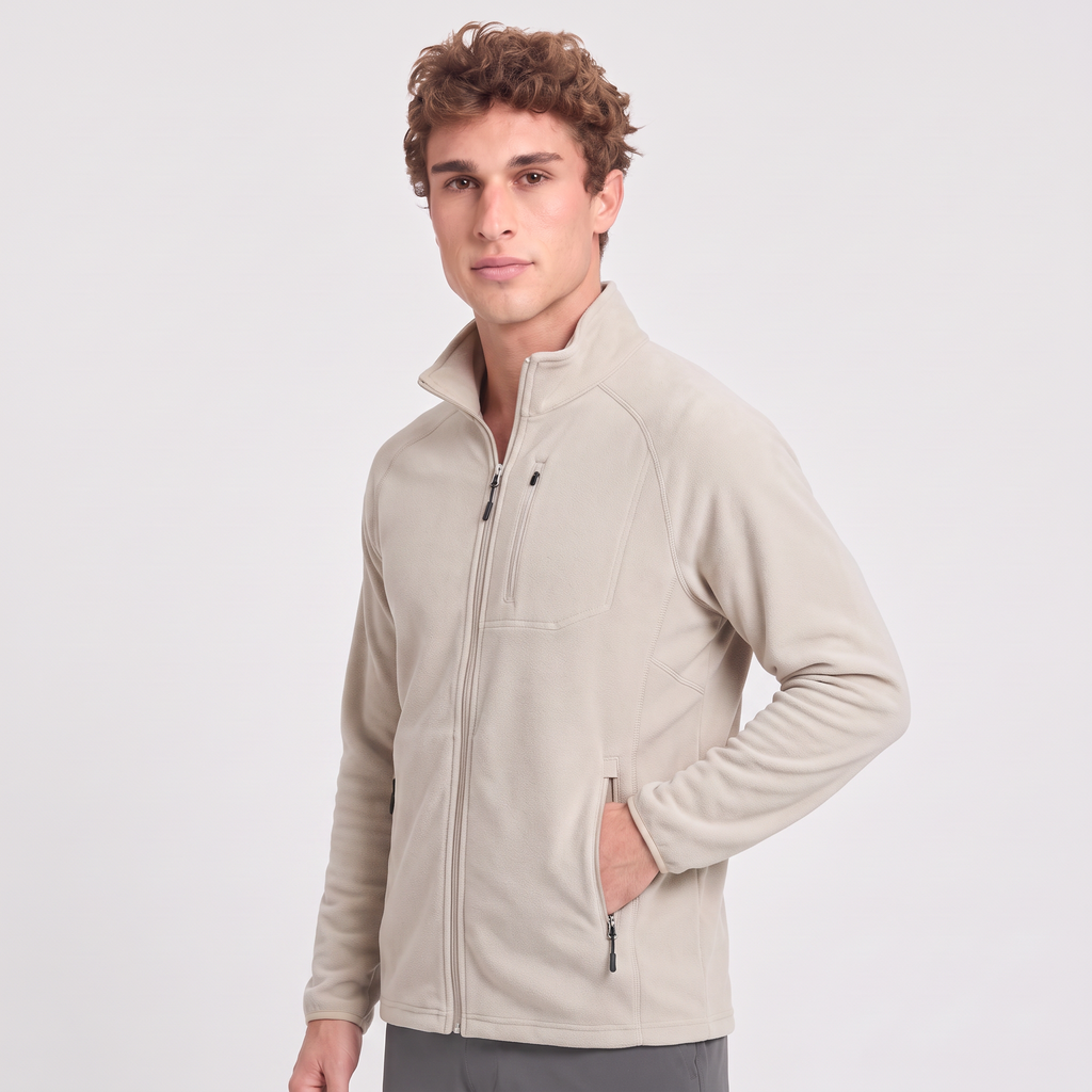 Men's Fleece Jacket - Lightweight Zip Up Fleece for Walking & Hiking