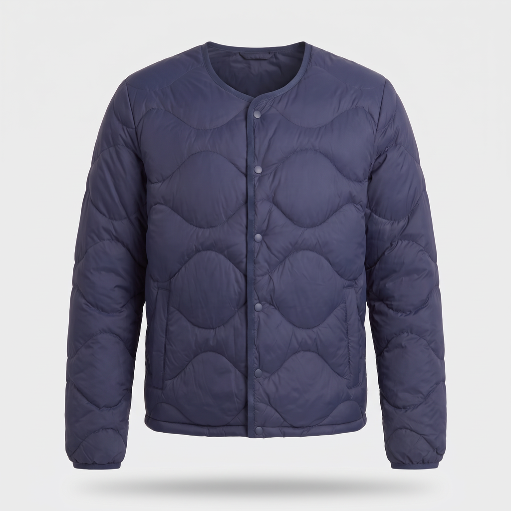 Men's Puffer Jacket - Lightweight Quilted Down Jacket for Layering