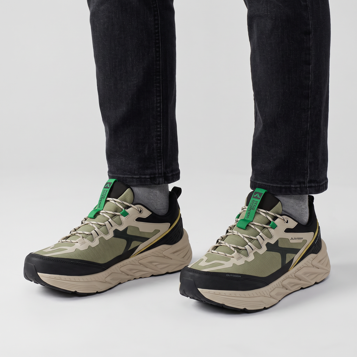 Men's Trail Shoes - Cushioned Running Trainers for Walking & Hiking