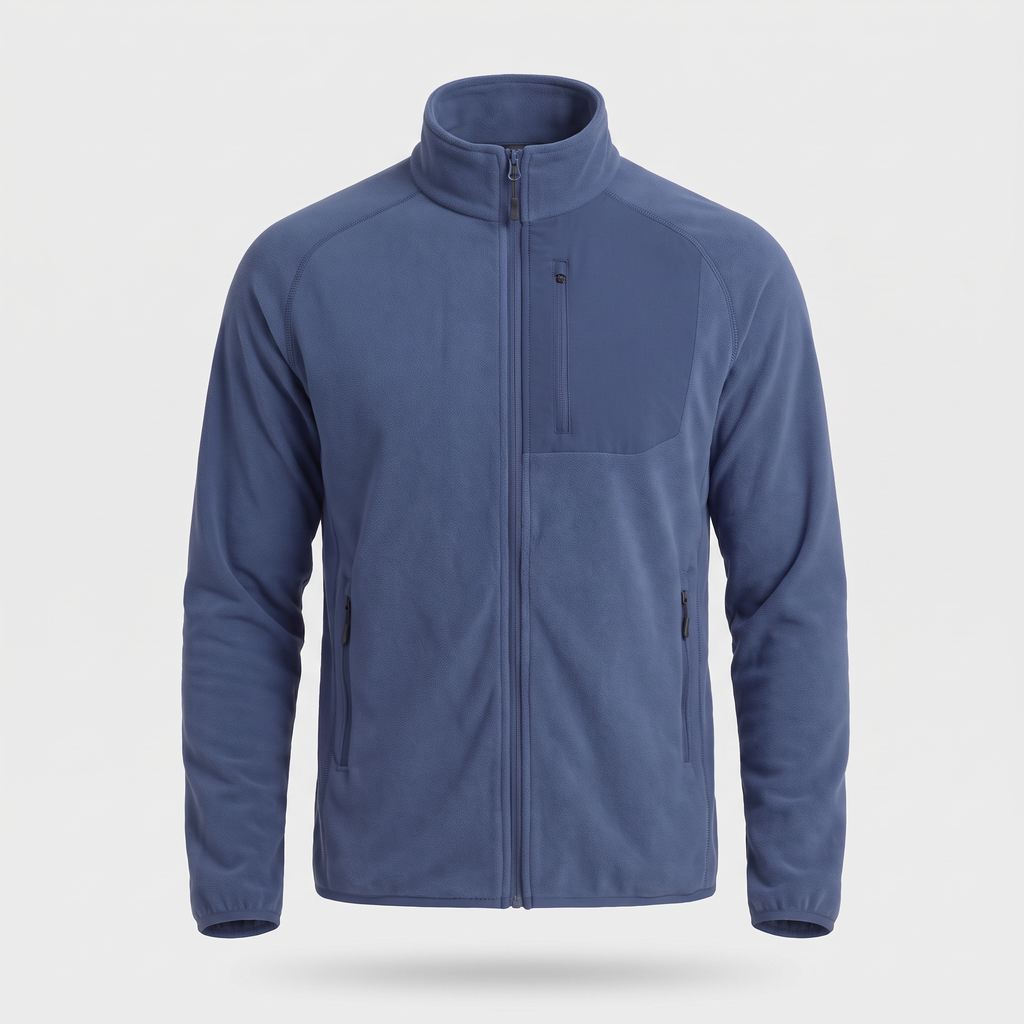 Men's Fleece Jacket - Lightweight Zip Up Fleece for Walking & Hiking
