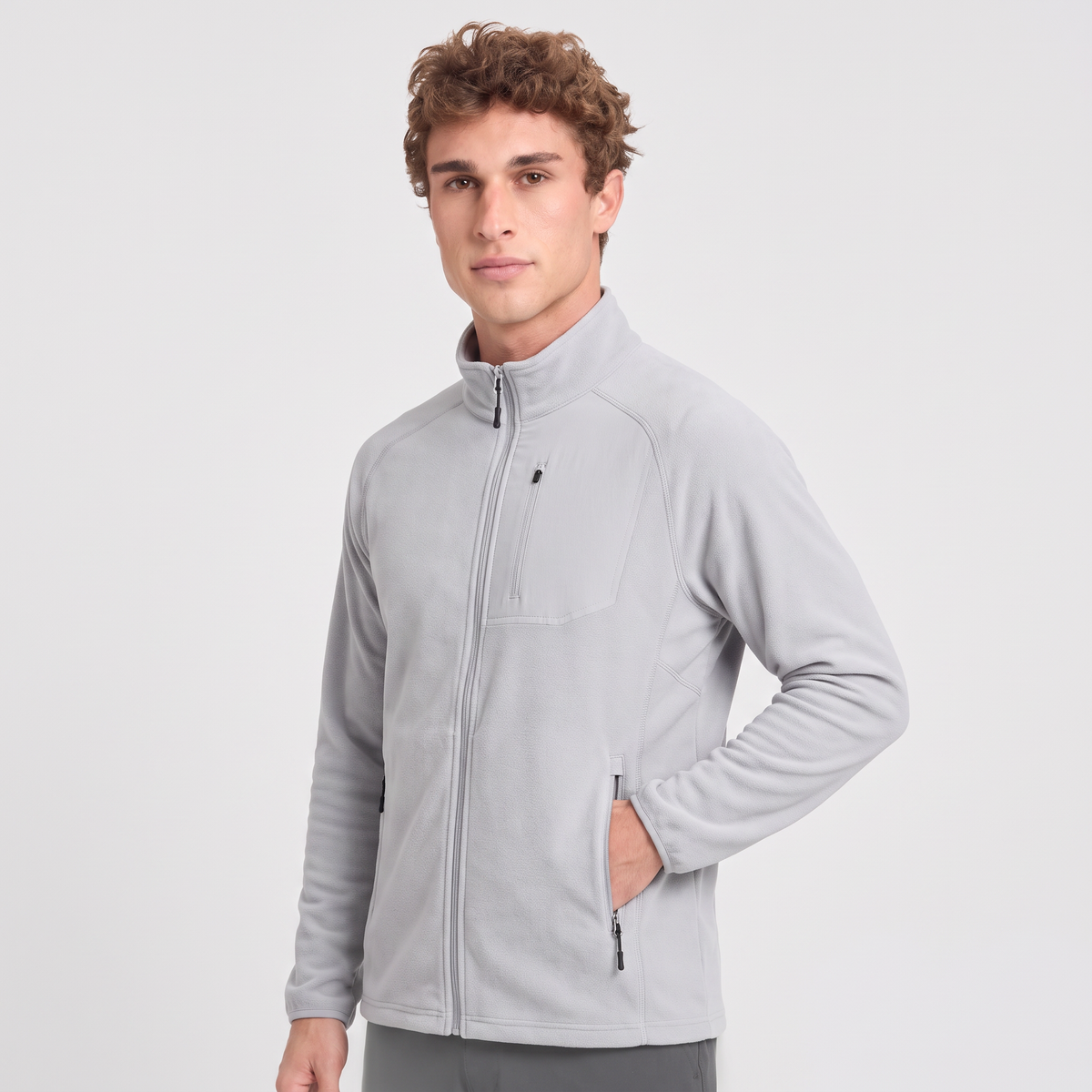 Men's Fleece Jacket - Lightweight Zip Up Fleece for Walking & Hiking