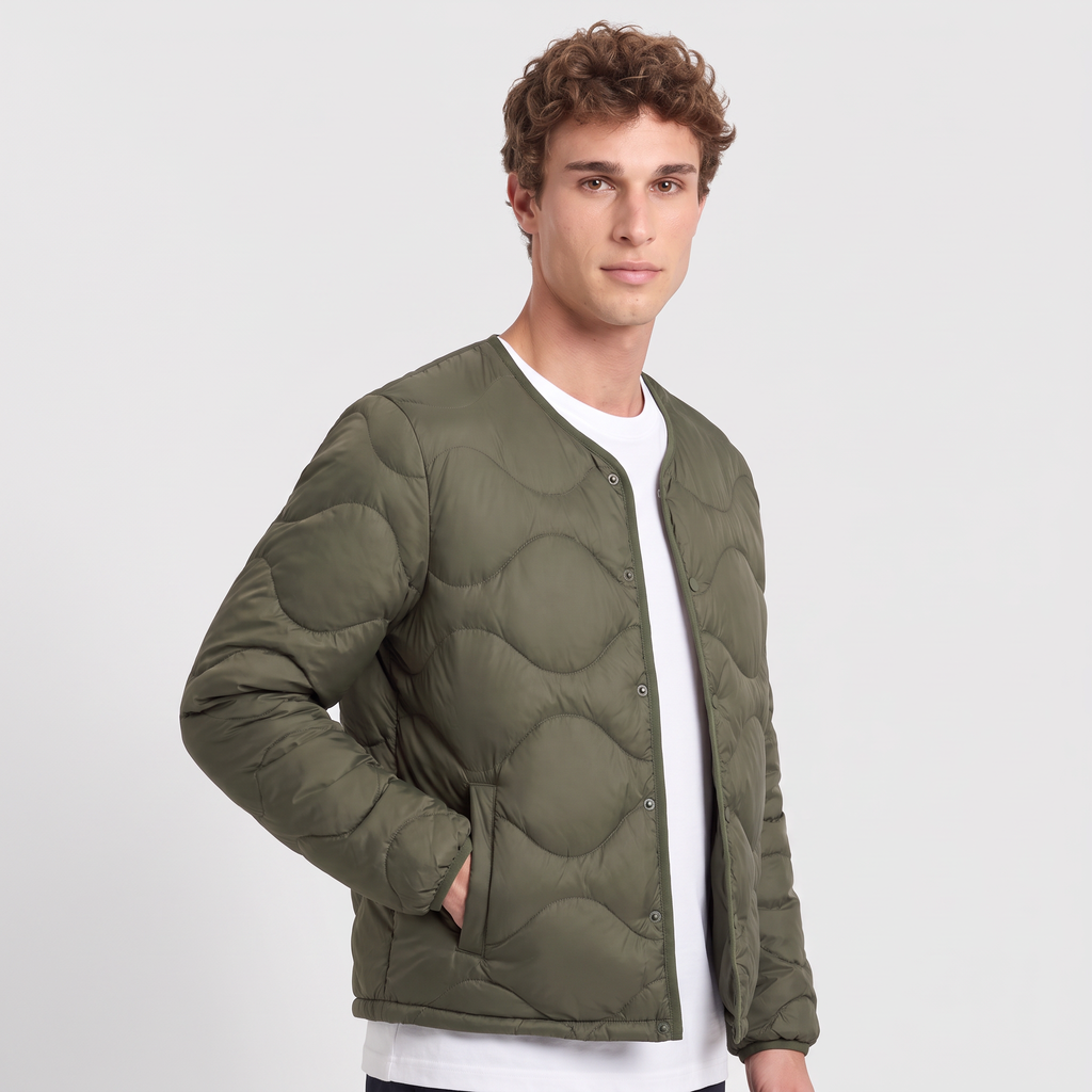 Men's Puffer Jacket - Lightweight Quilted Down Jacket for Layering