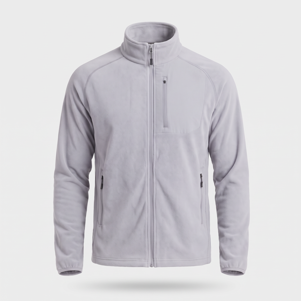 Men's Fleece Jacket - Lightweight Zip Up Fleece for Walking & Hiking