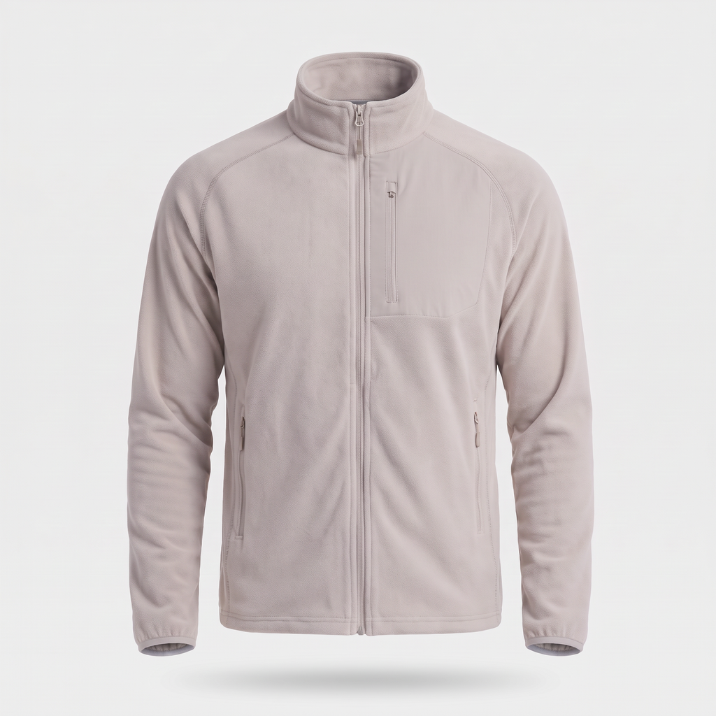 Men's Fleece Jacket - Lightweight Zip Up Fleece for Walking & Hiking