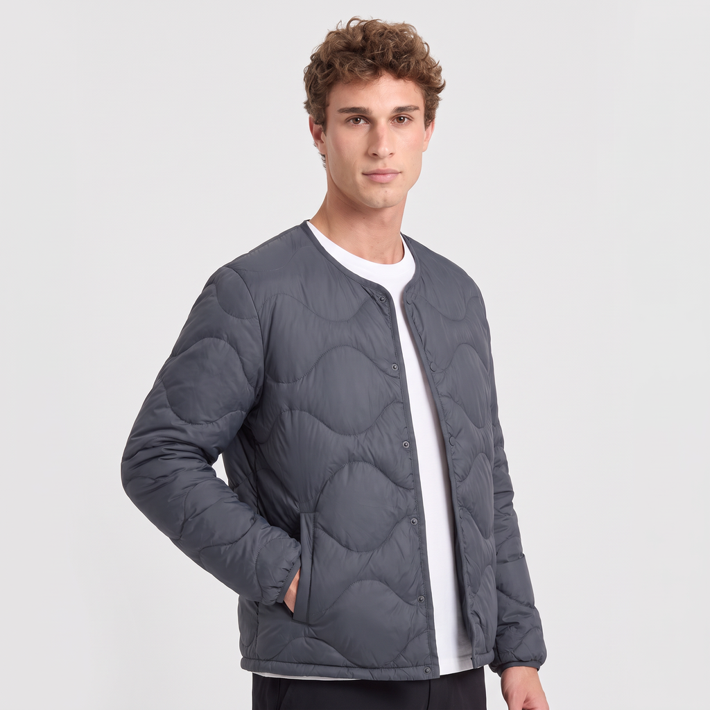 Men's Puffer Jacket - Lightweight Quilted Down Jacket for Layering