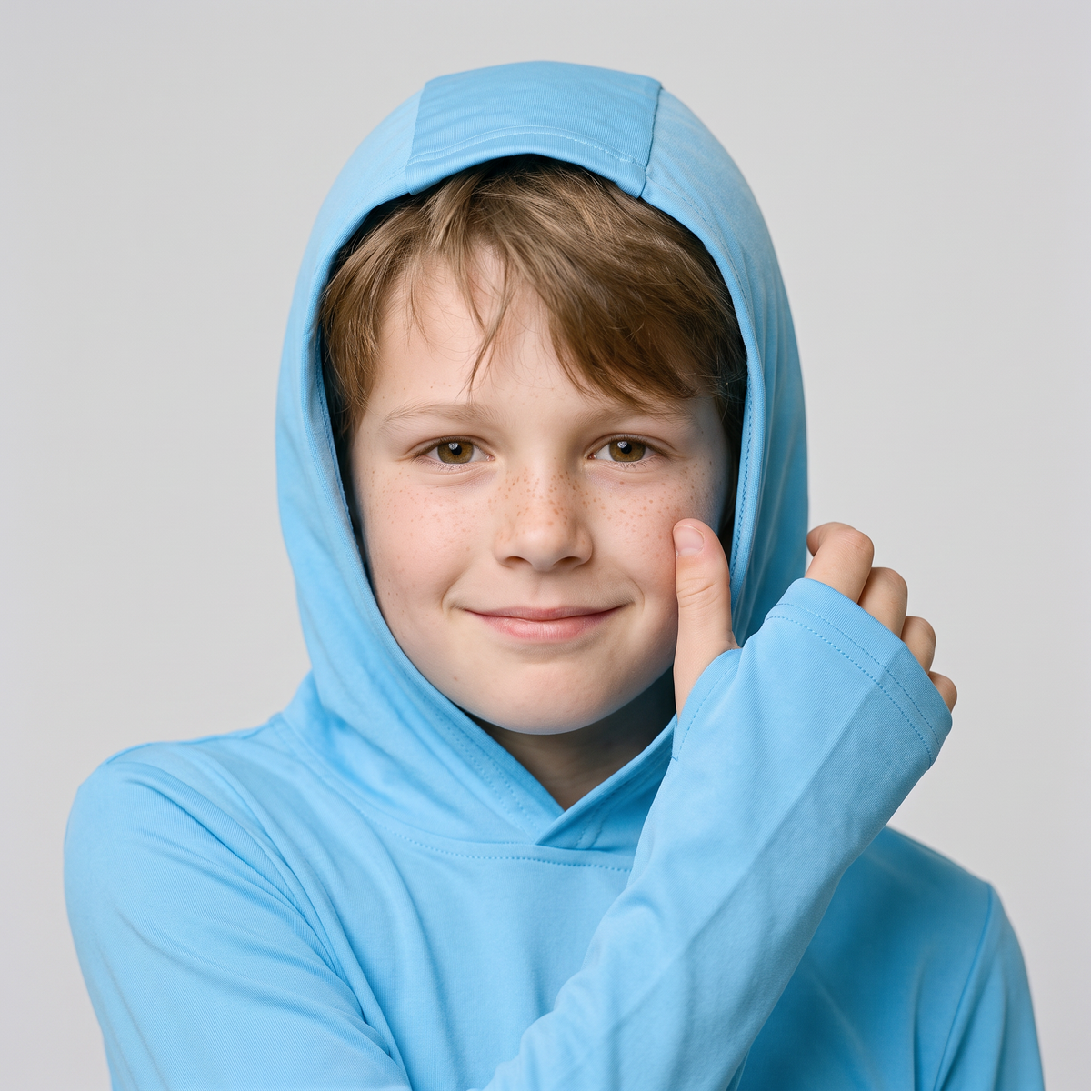 Kids' Sun Hoodie - UPF 50+ Long Sleeve UV Top for Boys & Girls