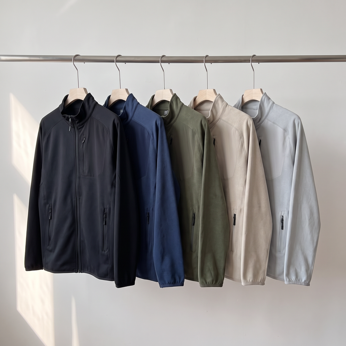 Men's Fleece Jacket - Lightweight Zip Up Fleece for Walking & Hiking