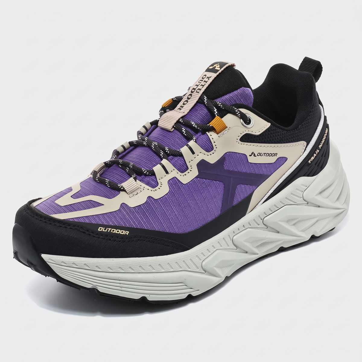 Men's Trail Shoes - Cushioned Running Trainers for Walking & Hiking