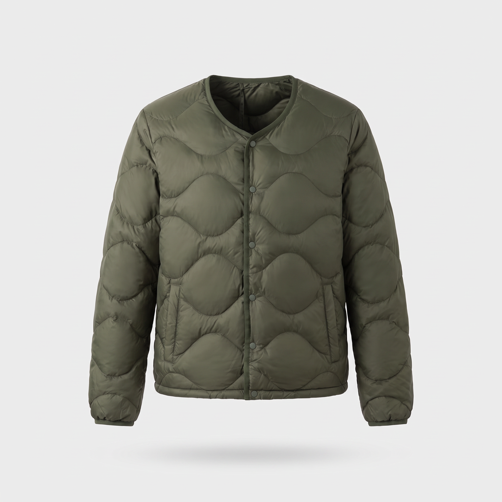 Men's Puffer Jacket - Lightweight Quilted Down Jacket for Layering
