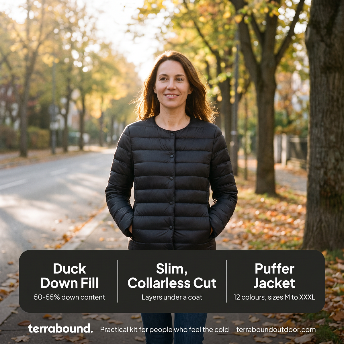 Women's Puffer Jacket - Lightweight Packable Duck Down Jacket
