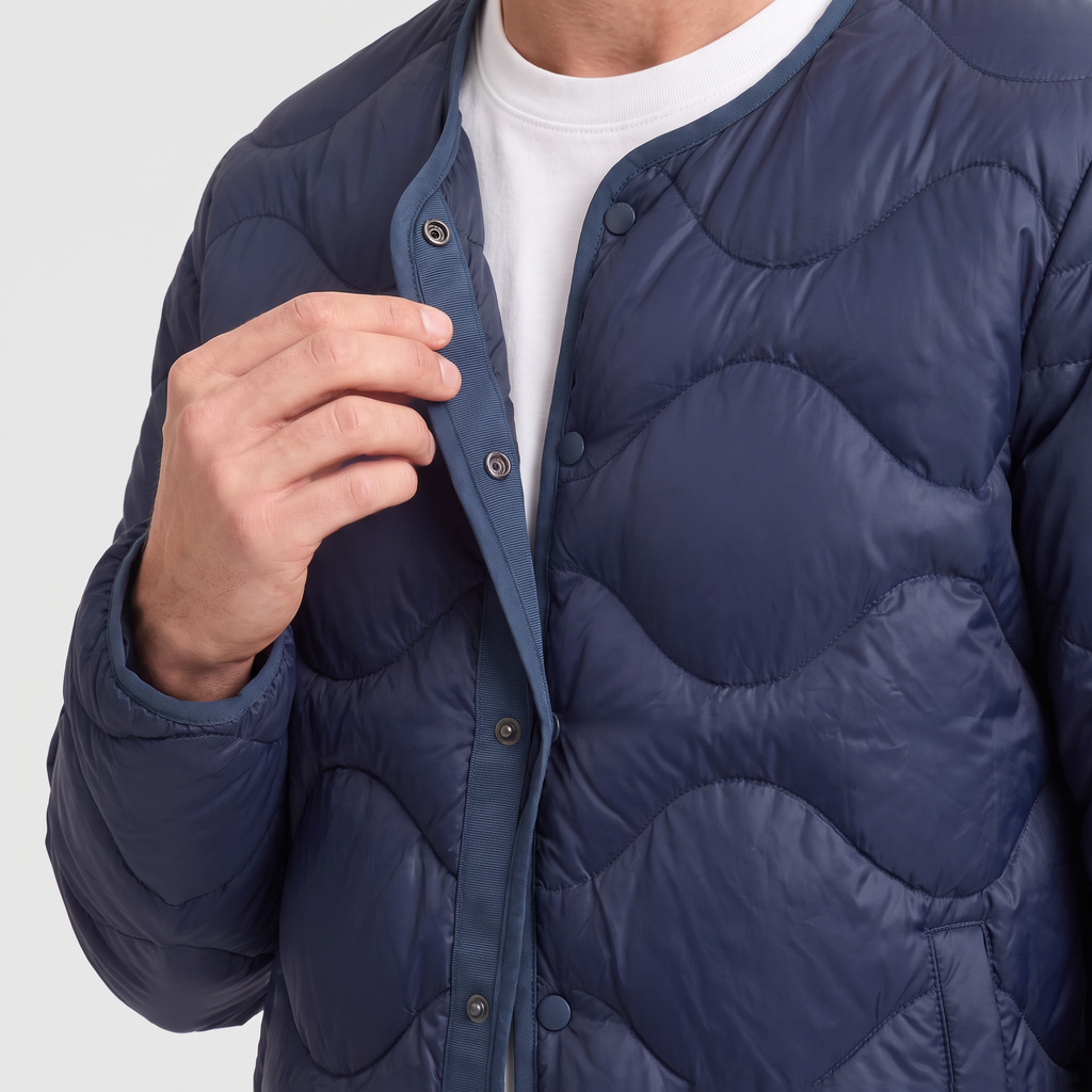 Men's Puffer Jacket - Lightweight Quilted Down Jacket for Layering