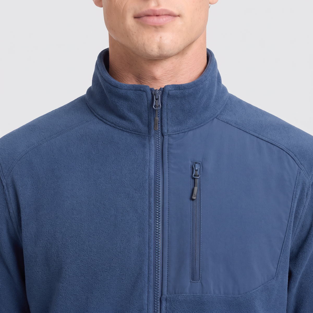 Men's Fleece Jacket - Lightweight Zip Up Fleece for Walking & Hiking