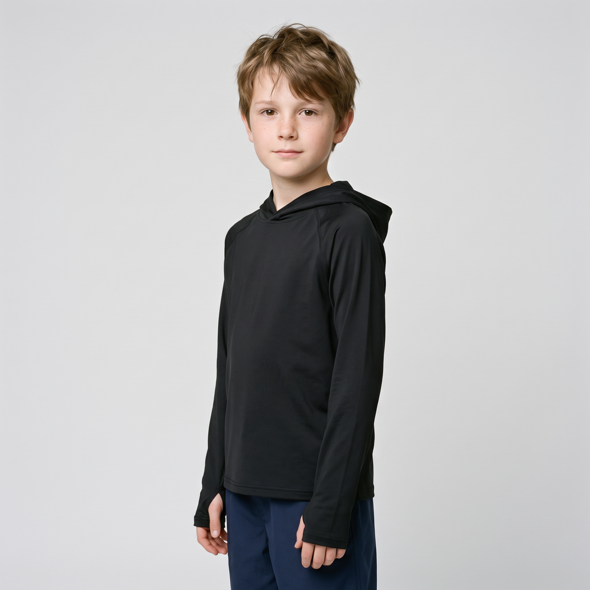 Kids' Sun Hoodie - UPF 50+ Long Sleeve UV Top for Boys & Girls