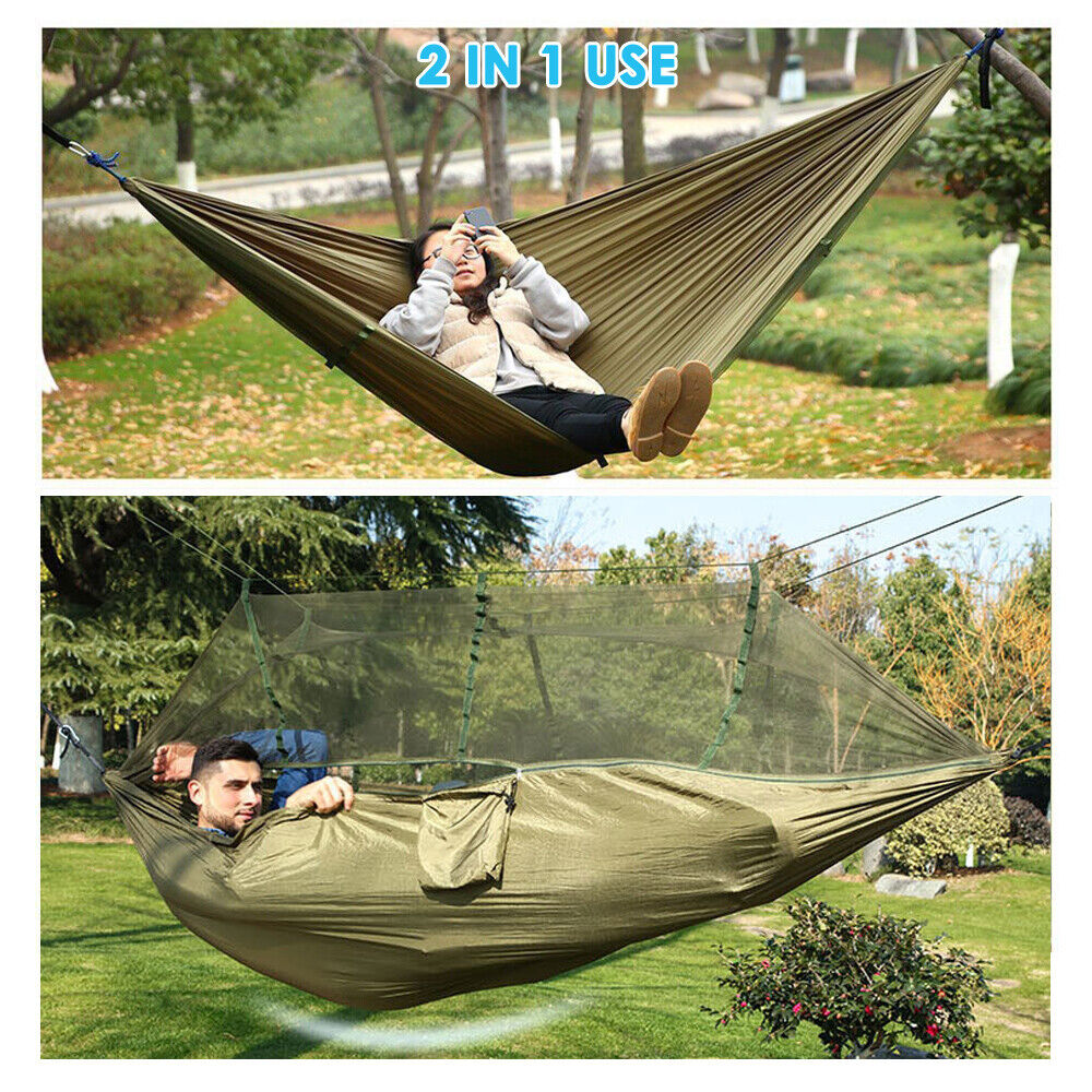 Camping Hammock Kit With Mosquito Net Under Quilt Blanket Rainfly Cover Tarp Fall