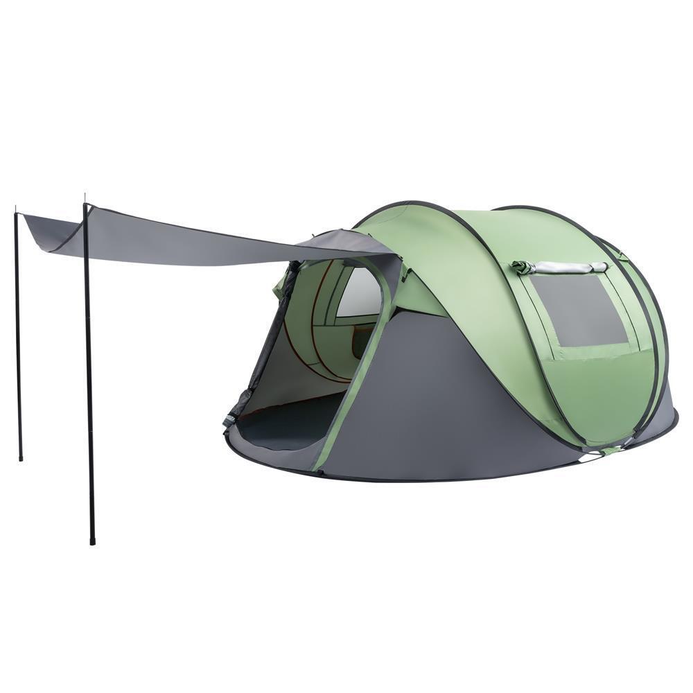 4 Person Pop-Up Camping Tent – Waterproof Automatic Instant Setup Family Tent