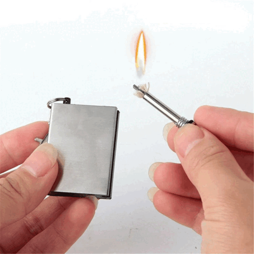 Emergency Fire Starter Kit – Flint Match Lighter Waterproof Magnesium Striker Survival Tool |