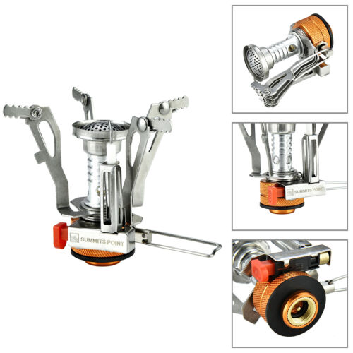Portable Camping Gas Stove with Piezo Ignition – Ultralight Foldable Backpacking Burner (3000W)