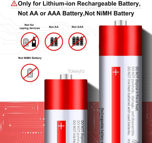 Universal Smart Charger – 4 Bay USB/DC Charger for 18650, 26650 & Li-ion Rechargeable Batteries