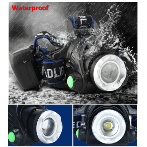 High Power 3 Mode LED Waterproof Headlamp Kit