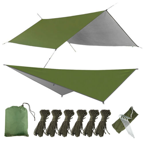 Camping Hammock Kit With Mosquito Net Under Quilt Blanket Rainfly Cover Tarp Fall